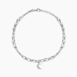 Chaîne De Cheville Argent Blanc Steffert Oxydes De Zirconium|Marc Orian Hot