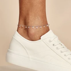 Chaîne De Cheville Carolaine Argent Blanc Oxyde De Zirconium|Marc Orian Sale