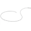 Chaîne De Cheville Cleona Maille Alternee 1/3 Argent Blanc|Marc Orian New