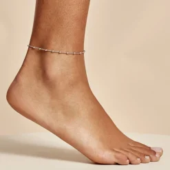 Chaîne De Cheville Minia Argent Blanc|Marc Orian Discount