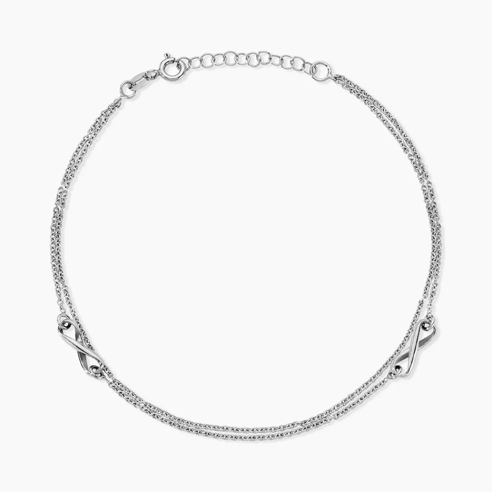 Chaîne De Cheville Noelle Argent Blanc|Marc Orian Best