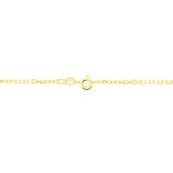 Chaîne Faneliaae Maille Forçat Diamantée Or Jaune