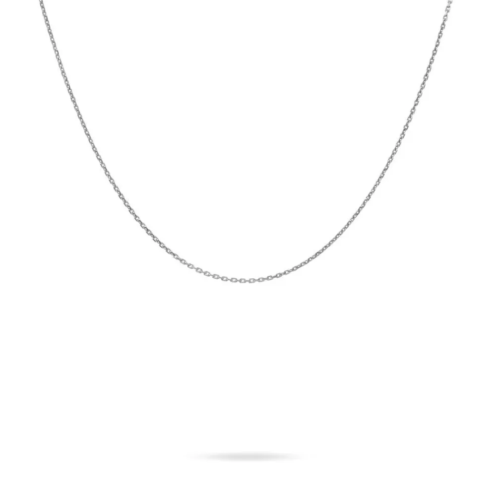 Chaîne Igoa Maille Forçat Diamantee Or Blanc|Marc Orian