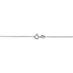 Chaîne Igoa Maille Forçat Diamantee Or Blanc|Marc Orian