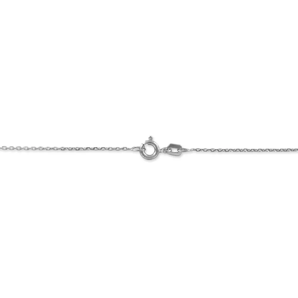 Chaîne Igoa Maille Forçat Diamantee Or Blanc|Marc Orian