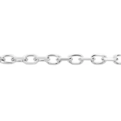 Chaîne Igoa Maille Forçat Diamantee Or Blanc|Marc Orian