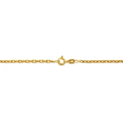 Chaîne Igoa Maille Forçat Diamantee Or Jaune