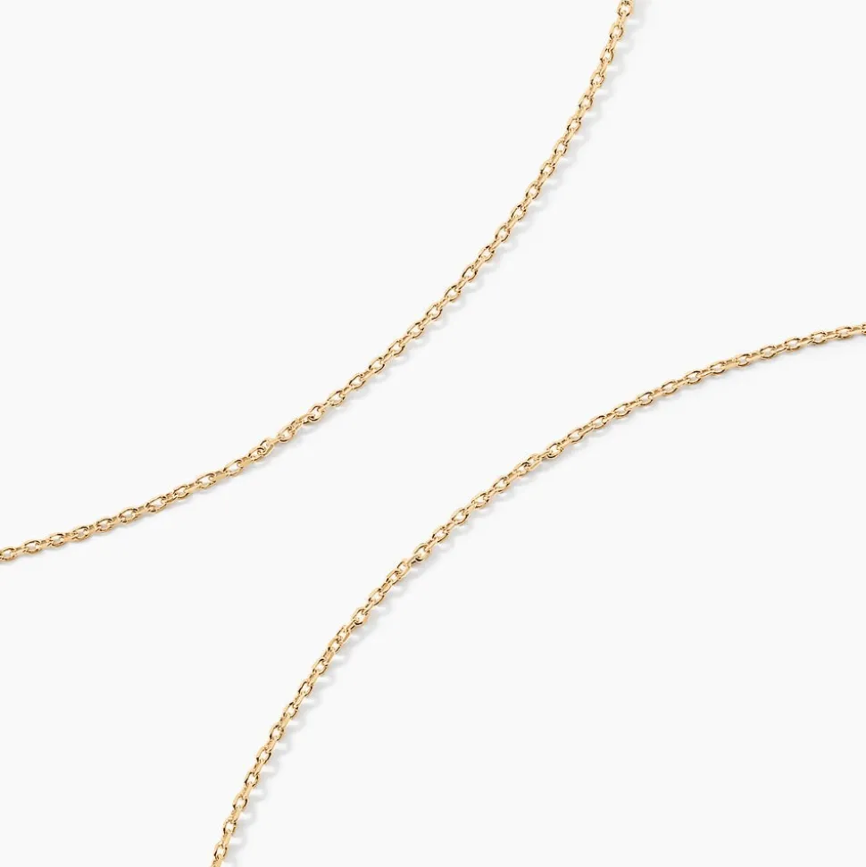 Chaîne Igoa Maille Forçat Diamantee Or Jaune