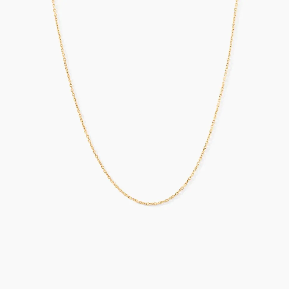 Chaîne Igoa Maille Forçat Diamantee Or Jaune
