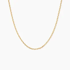 Chaîne Igoa Maille Forçat Diamantee Or Jaune