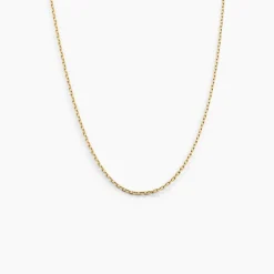 Chaîne Igoa Maille Forçat Diamantee Or Jaune