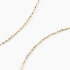 Chaîne Igoa Maille Forçat Diamantee Or Jaune