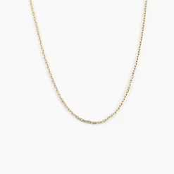 Chaîne Igoa Maille Forçat Diamantee Or Jaune