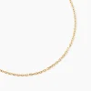 Chaîne Igoa Maille Forçat Diamantee Or Jaune