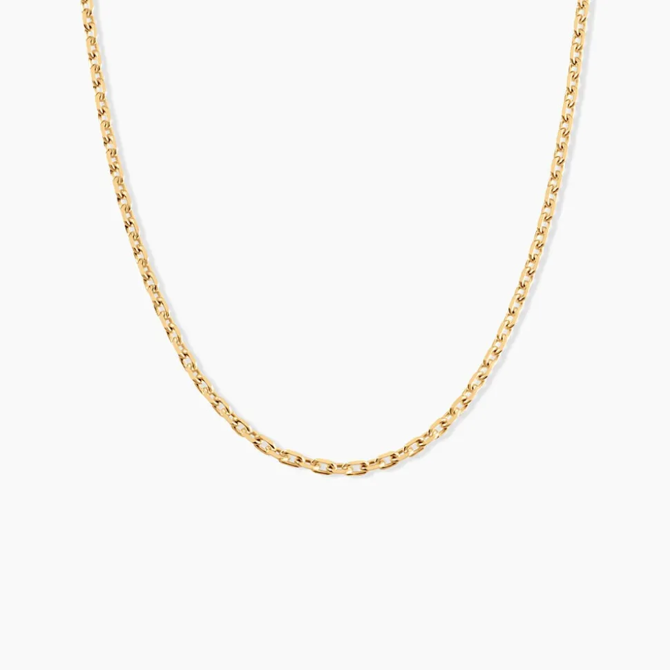 Chaîne Igoa Maille Forçat Diamantee Or Jaune