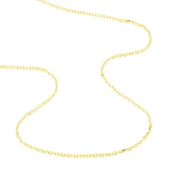 Chaîne Igoa Maille Forçat Diamantee Or Jaune