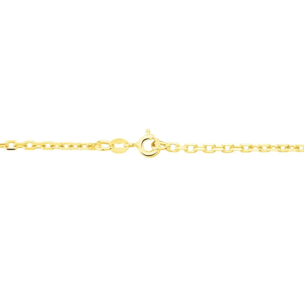 Chaîne Igoa Maille Forçat Diamantee Or Jaune