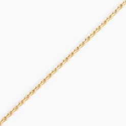 Chaîne Igoa Maille Forçat Diamantee Or Jaune