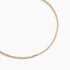Chaîne Igoa Maille Forçat Diamantee Or Jaune