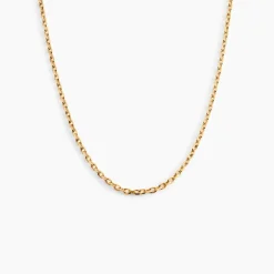 Chaîne Igoa Maille Forçat Diamantee Or Jaune
