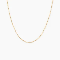 Chaîne Igoa Maille Forçat Diamantee Or Jaune