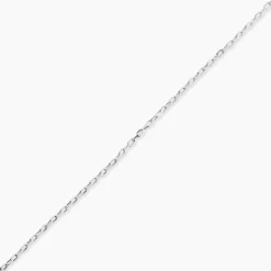 Chaîne Igoa Maille Forçat Diamantee Or Blanc