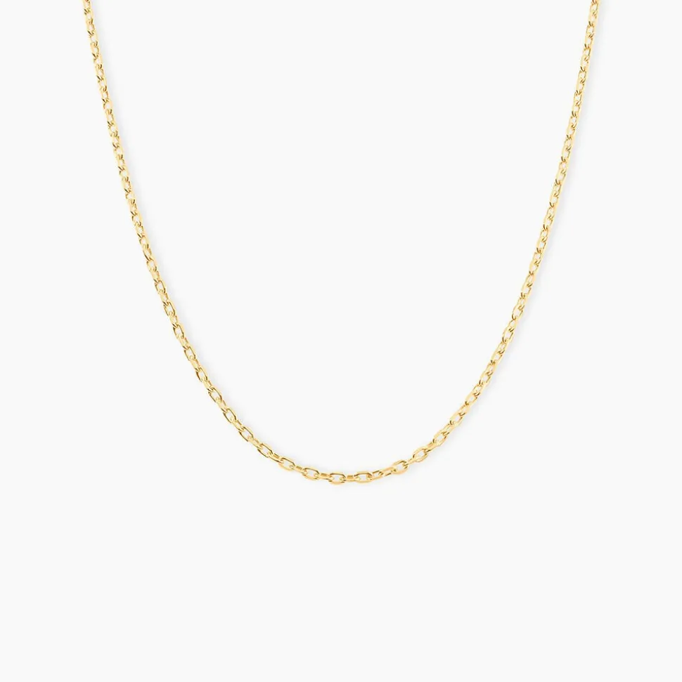 Chaîne Igoa Maille Forçat Diamantee Or Jaune