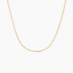 Chaîne Igoa Maille Forçat Diamantee Or Jaune