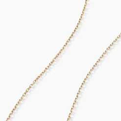 Chaîne Igoa Maille Forçat Diamantee Or Jaune