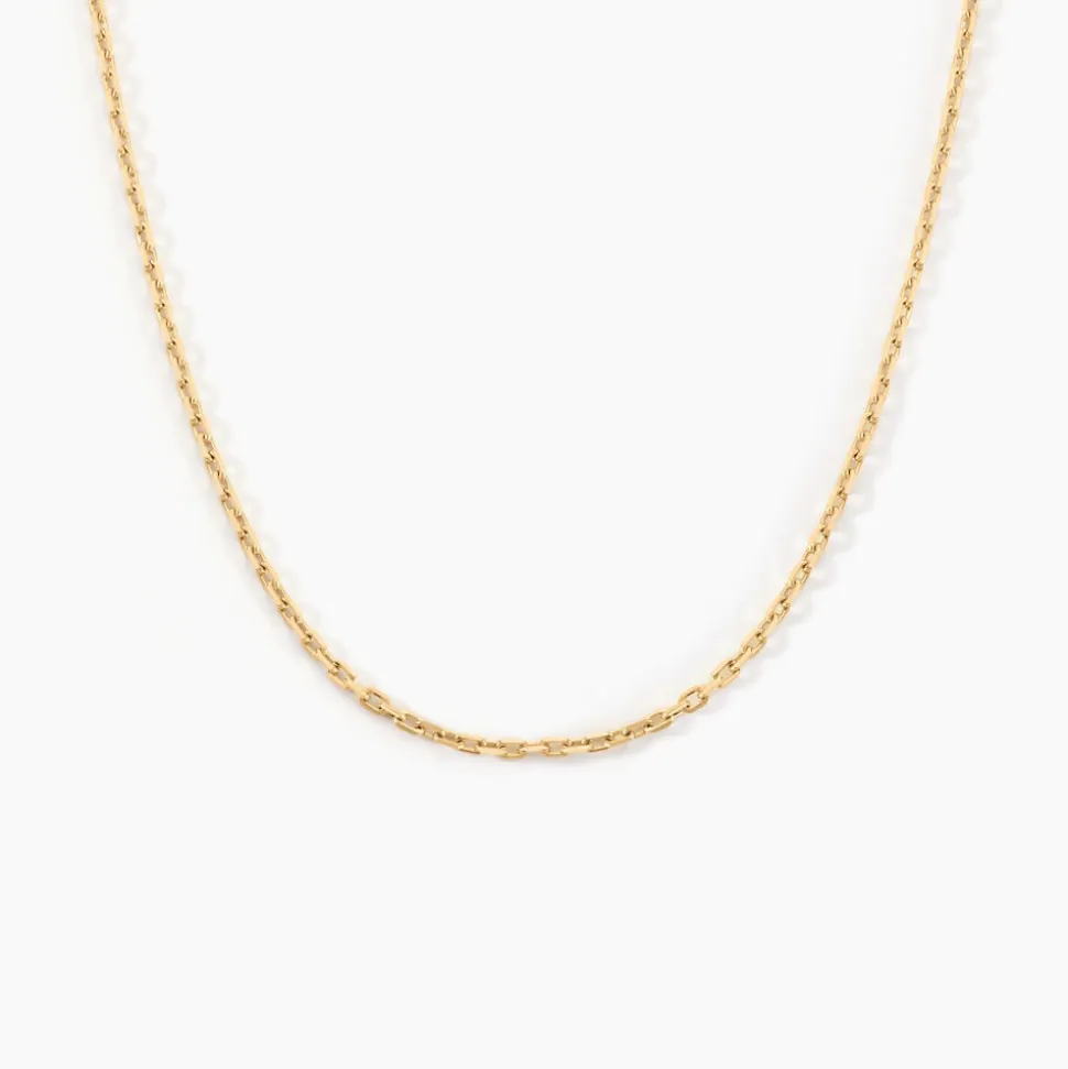 Chaîne Igoa Maille Forçat Diamantee Or Jaune