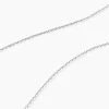 Chaîne Igoa Maille Forçat Diamantee Or Blanc