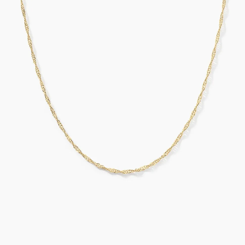 Chaîne Imanie Maille Singapour Or Jaune