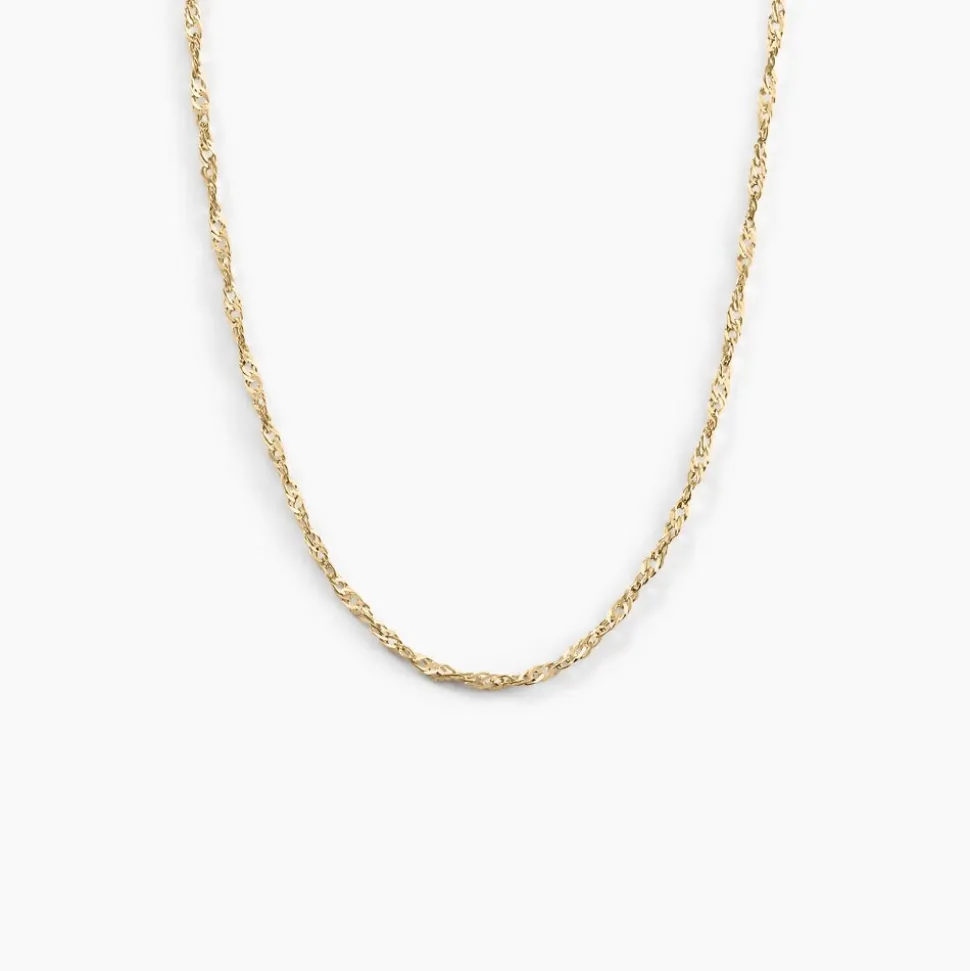 Chaîne Imanie Maille Singapour Or Jaune
