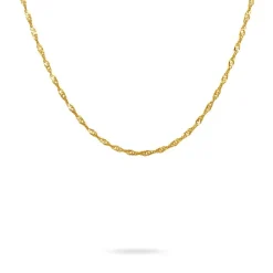 Chaîne Imanie Maille Singapour Or Jaune
