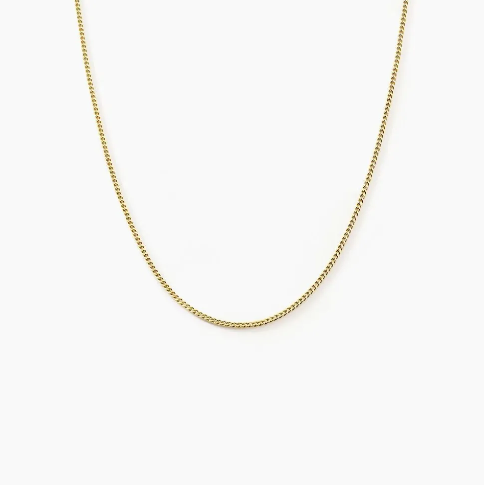 Chaîne Ixia Maille Gourmette Diamantee Or Jaune