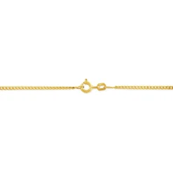 Chaîne Ixia Maille Gourmette Diamantee Or Jaune