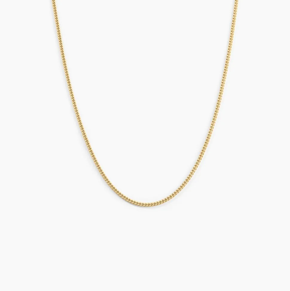 Chaîne Ixia Maille Gourmette Diamantee Or Jaune
