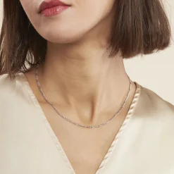 Chaîne Judicaelle Maille Alternée 1/3 Or Blanc|Marc Orian Outlet
