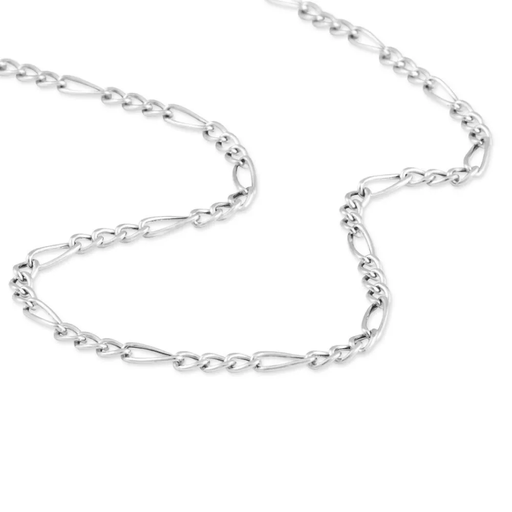 Chaîne Judicaelle Maille Alternée 1/3 Or Blanc|Marc Orian Outlet