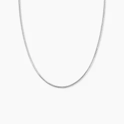 Chaîne Kassie Maille Omega Argent Blanc|Marc Orian New