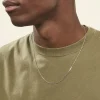 Chaîne Maille Forçat Diamantee Or Blanc|Marc Orian Outlet