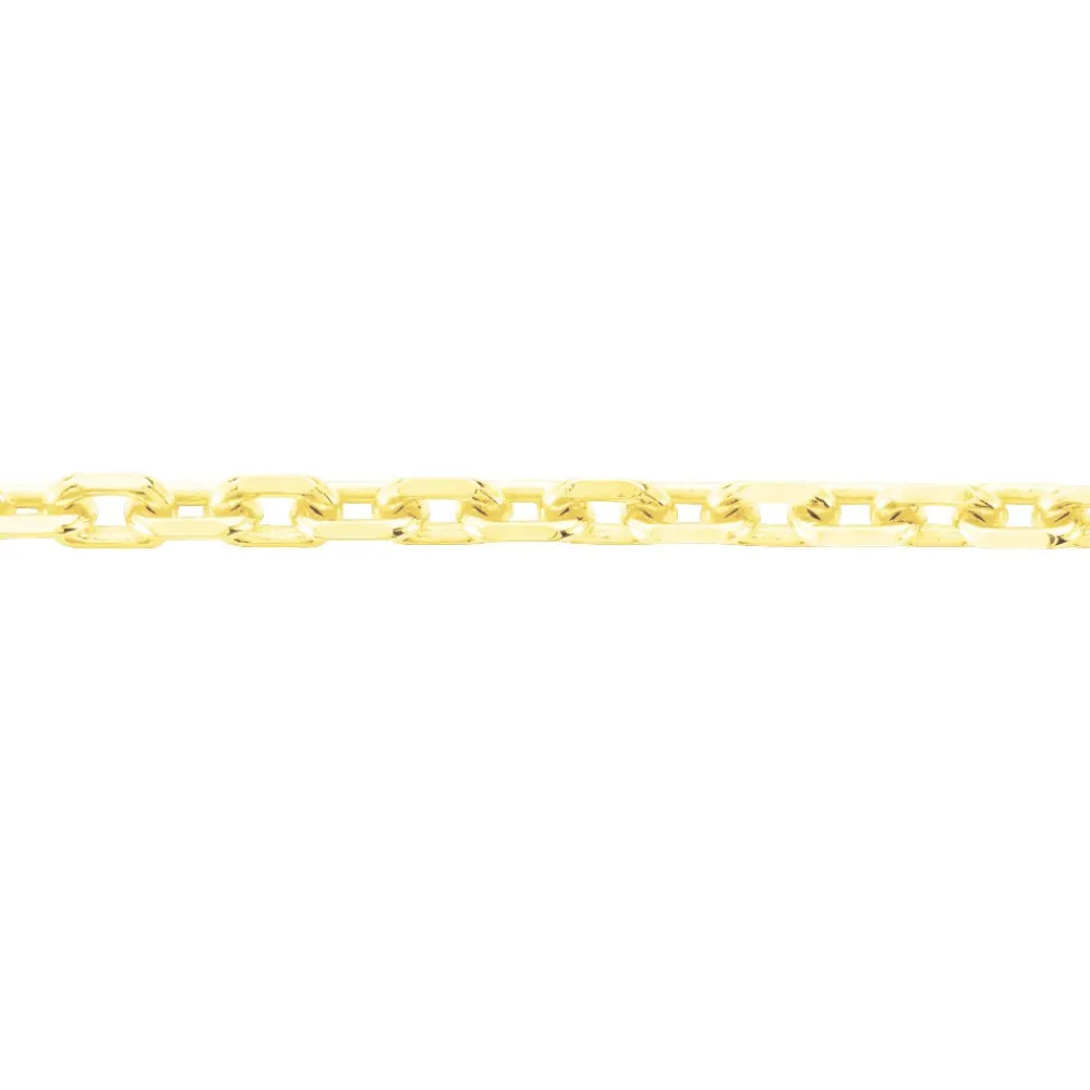 Chaîne Maille Forçat Diamantée Or Jaune|Marc Orian Outlet