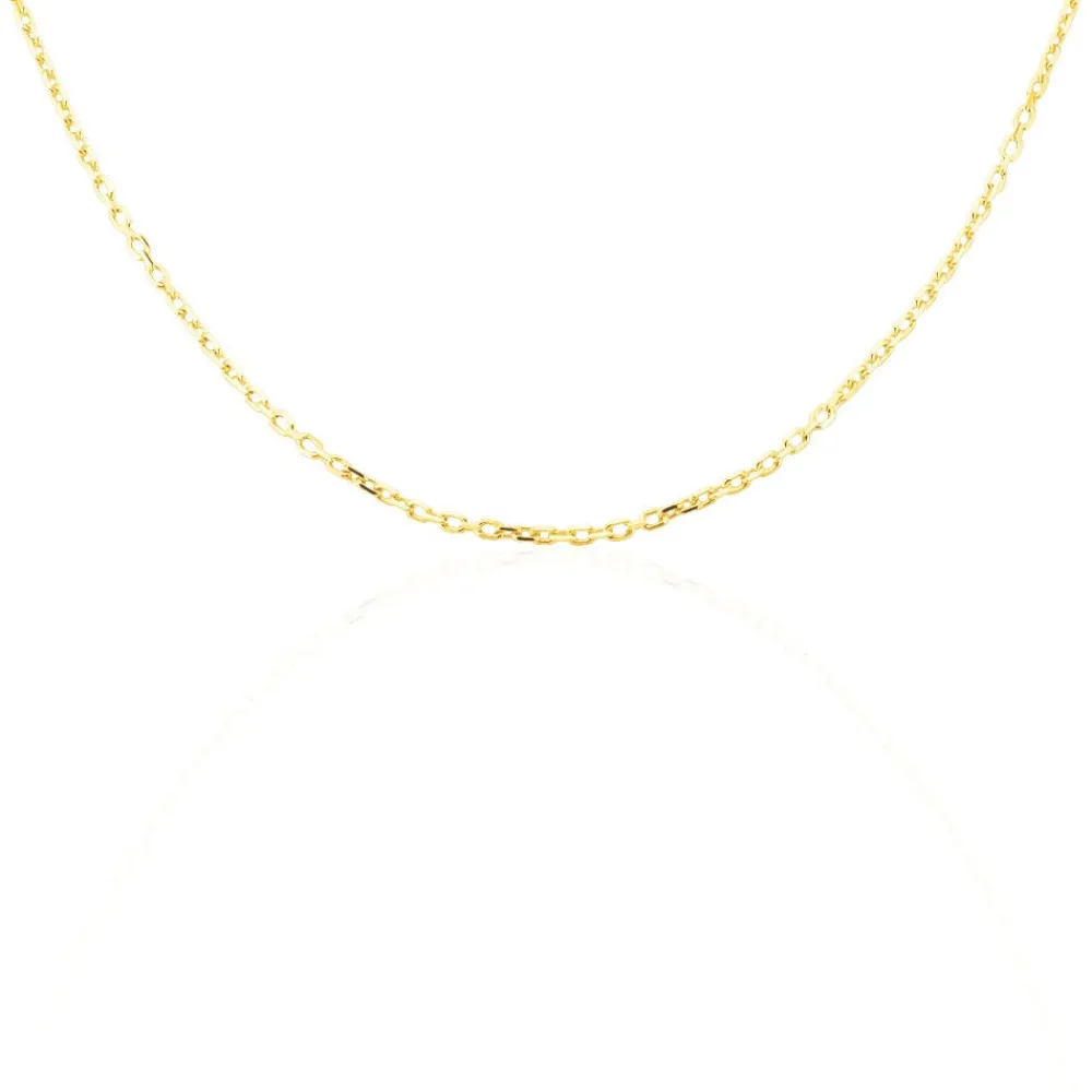 Chaîne Maille Forçat Diamantée Or Jaune|Marc Orian Outlet