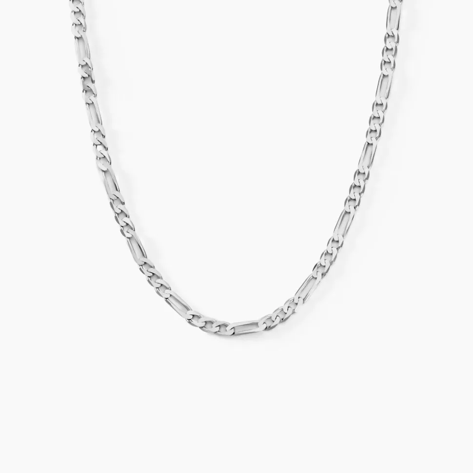 Chaîne Vivian Maille Alternee 1/3 Argent Blanc