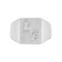 Chevaliere Argent Blanc Gringoire Carree|Marc Orian Online