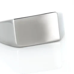 Chevalière Acier Gris Luciano