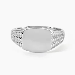 Chevalière Argent Blanc Charites|Marc Orian Discount