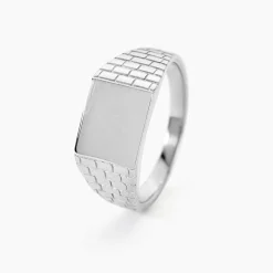 Chevalière Argent Blanc Corentyn