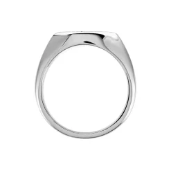 Chevalière Dalia Argent Blanc