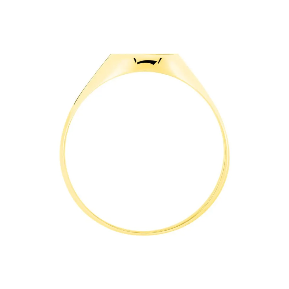 Chevalière Deimos Ovale Diamantee Soleil Or Jaune|Marc Orian Clearance